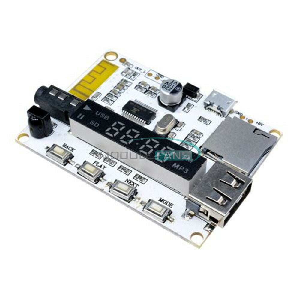 LED Bluetooth MP3 Sound Decoding Module Remote Control For FM TF Micro SD Card
