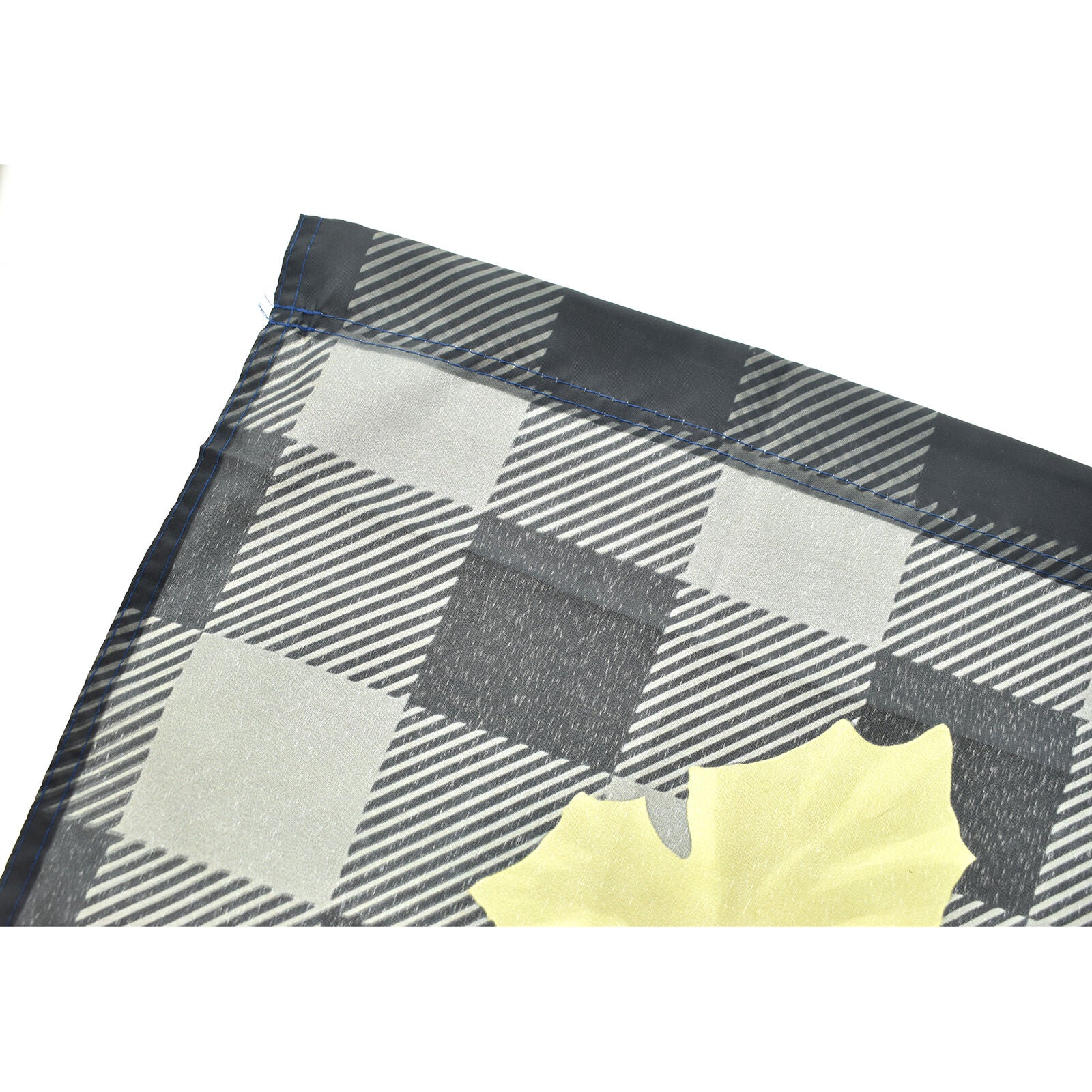 #145 AUTUMN FALL CHECKERED PUMPKINS LARGE HOUSE FLAG 28X40 BANNER