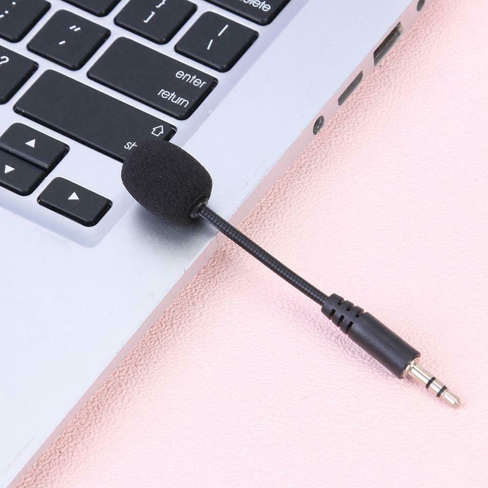 Flexible 3.5mm Jack Mini Microphone Mic for PC Mobile Phone Laptop Notebook @