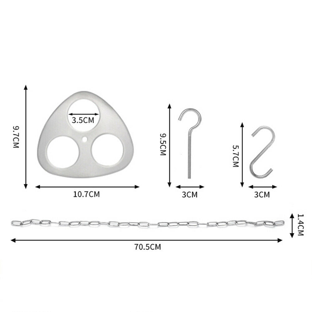 Camping Grill Hanging Pot Stand Detachable Outdoor Tripod Hanging Rack Set @