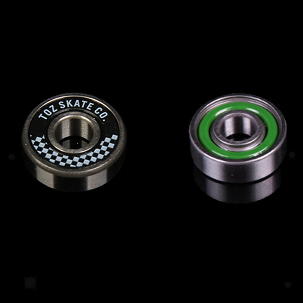 1 Set Skate Bearings Cleaner Kit with 8pcs 608-RS Bearings for Inline Skates