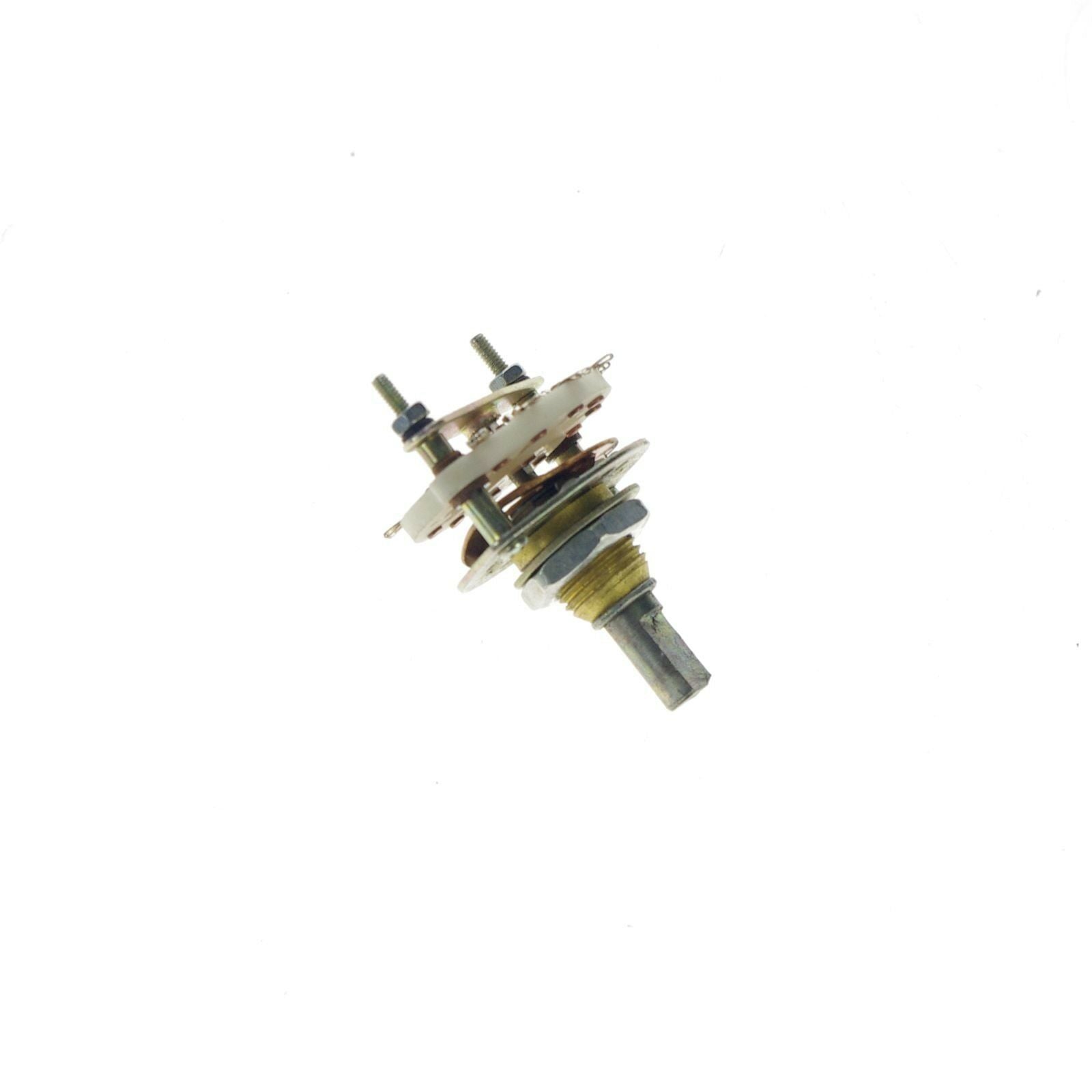 (1)2 contact 3 positions Wave-band Rotary Switch 1 Deck Ceramic Rotate 2 times