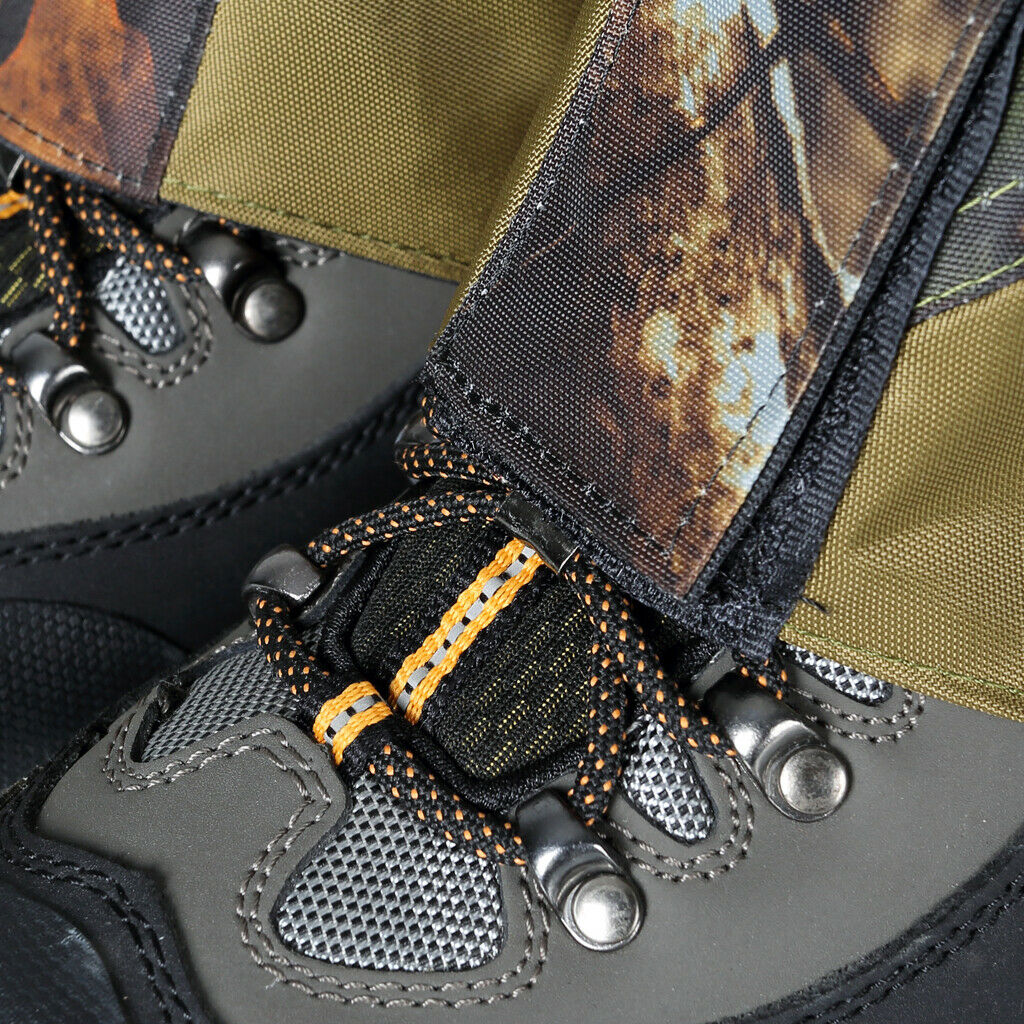 1 Pair Leg Gaiters Abrasion Resistance for Snowshoeing Hiking Hunting Skiing