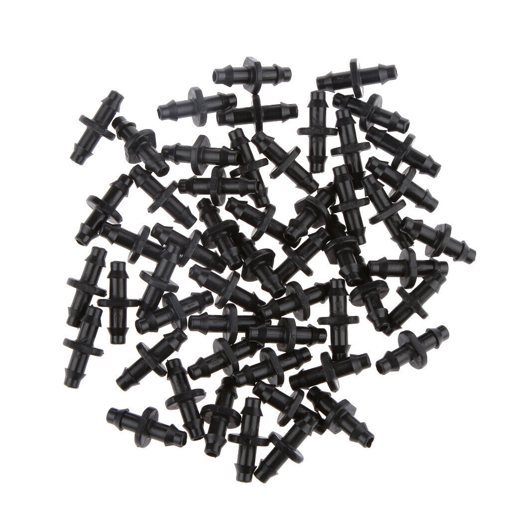 Connector Grooved Double Connection Black For Agriculture Lawn Garden Patio