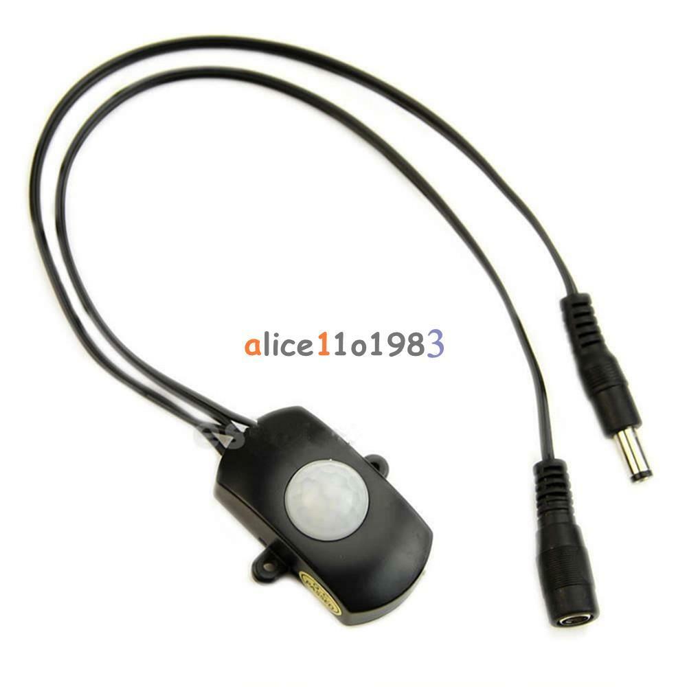 DC5-24V 5A Infrared PIR Motion Sensor Security Light Control Switch + Connector