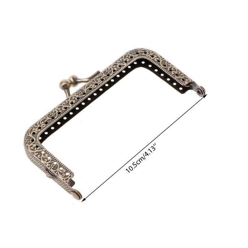 1Pc DIY Purse Handbag Coins Bags Metal Kiss Clasp Lock Frame DIY Craft 10.5cm