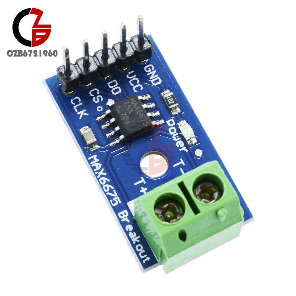 MAX6675 Type K Thermocouple Temperature Sensor Module SPI Interface For Arduino