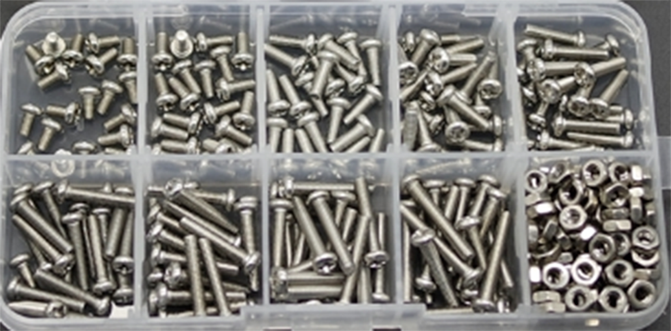 340x m3 304 Stainless Steel Cover Head Hexagon Socket Screw Nut Combination Kit