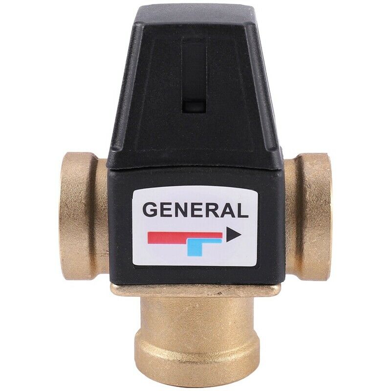 Dn25 Solar Water Heater Valve 3-Way Thermostatic Mixer Valve 1 Inch 3 Way MaleJ7