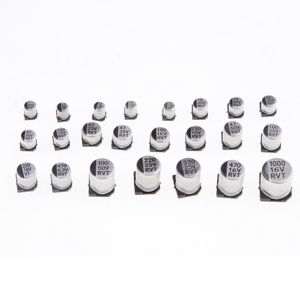 400Pcs (1uF - 1000uF) SMD Aluminum Electrolytic Capacitors Assortment Kit