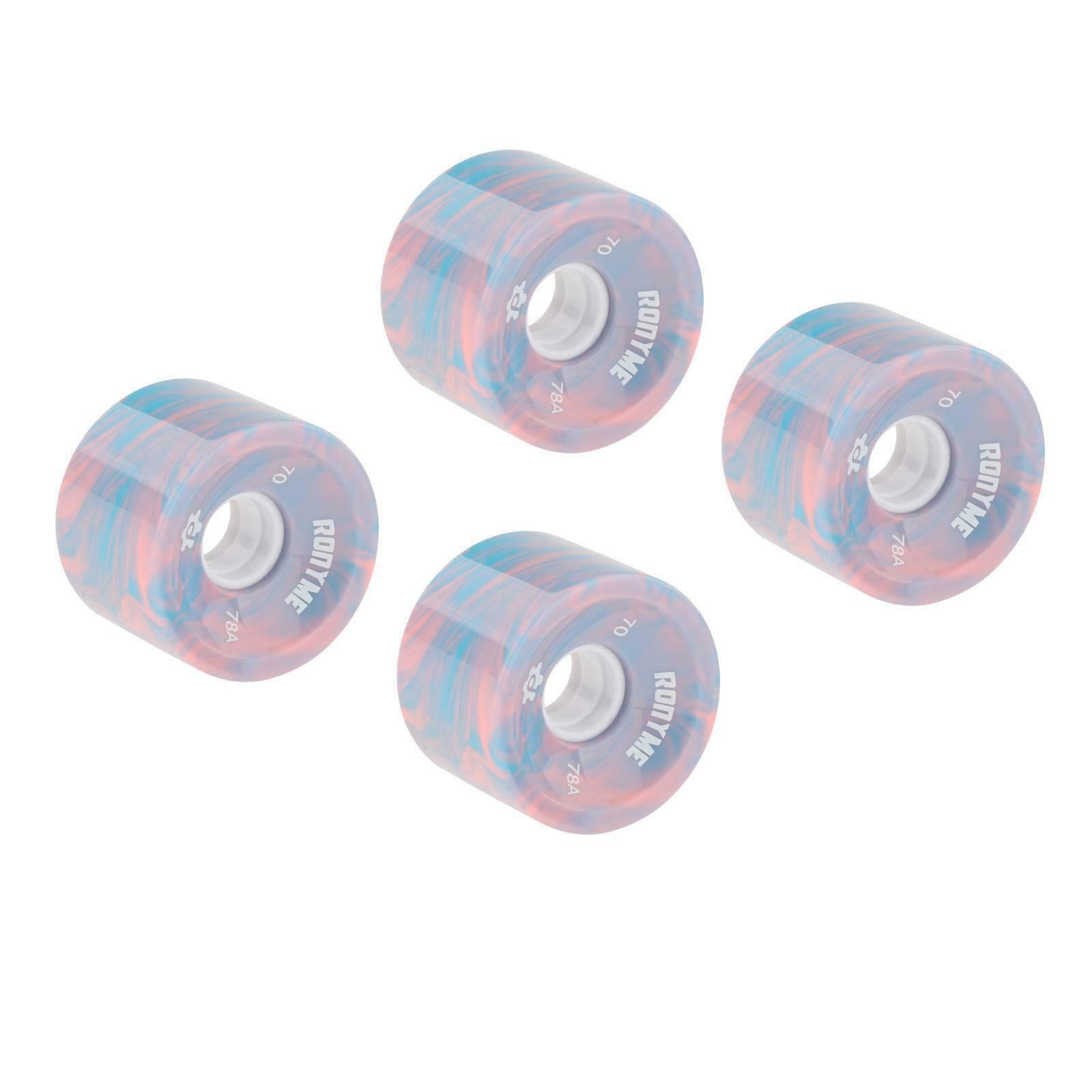 8 Pieces Skateboard Wheels 70x51mm High Performance PU Roller 78A Wheel