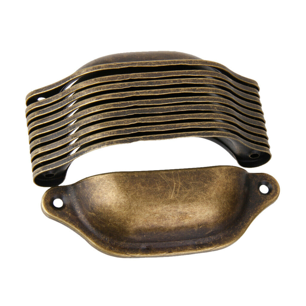 20Pcs Zinc Alloy Rustic Cabinet Cup Pull Drawer Handle Kithchen Door Fixing
