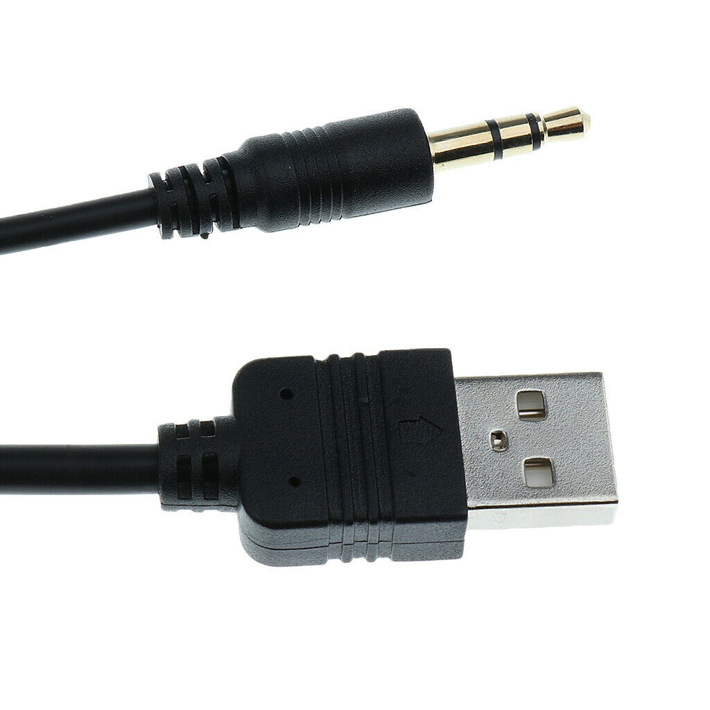 3.5mm   Aux and USB Input Extension Cable Connector Universal for Cars