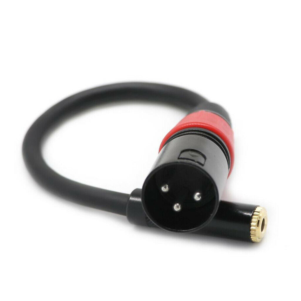 1pcs 20cm jack cable 3.5mm female to XLR male audio adapter cable