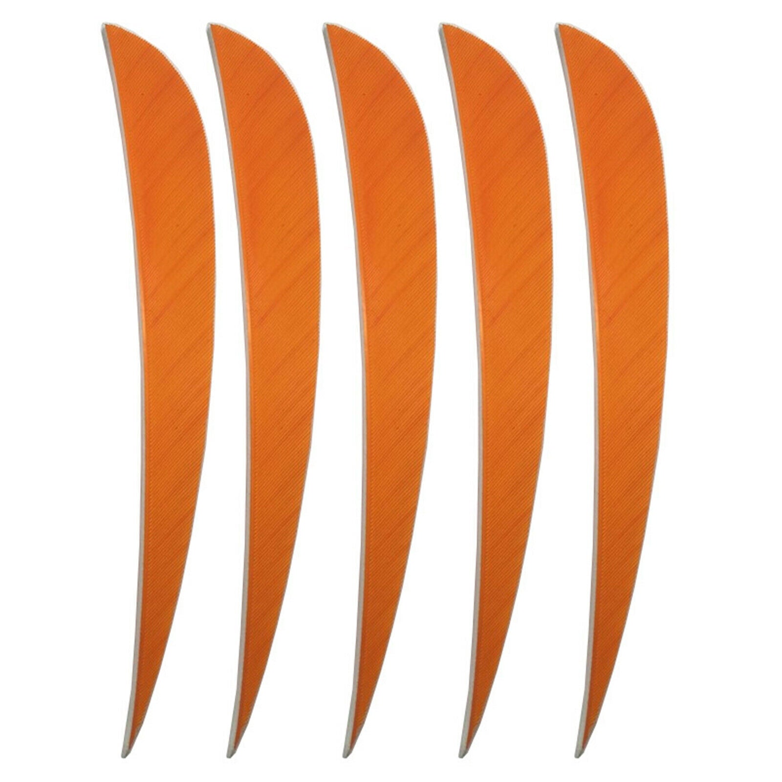 50pcs 5" Arrow Natural Turkey Feather Waterdrop Fletches Vanes DIY Shaft CA