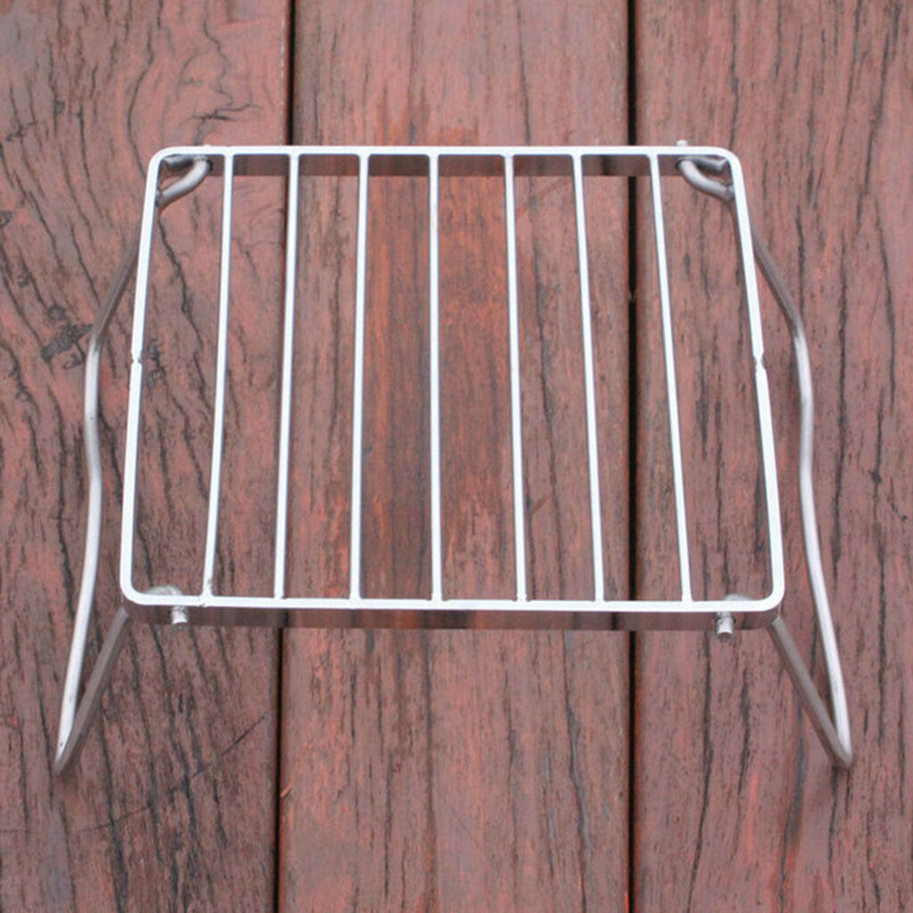 Stainless Steel Camping Folding Burner Stove Stand Bracket Holder BBQ Grill