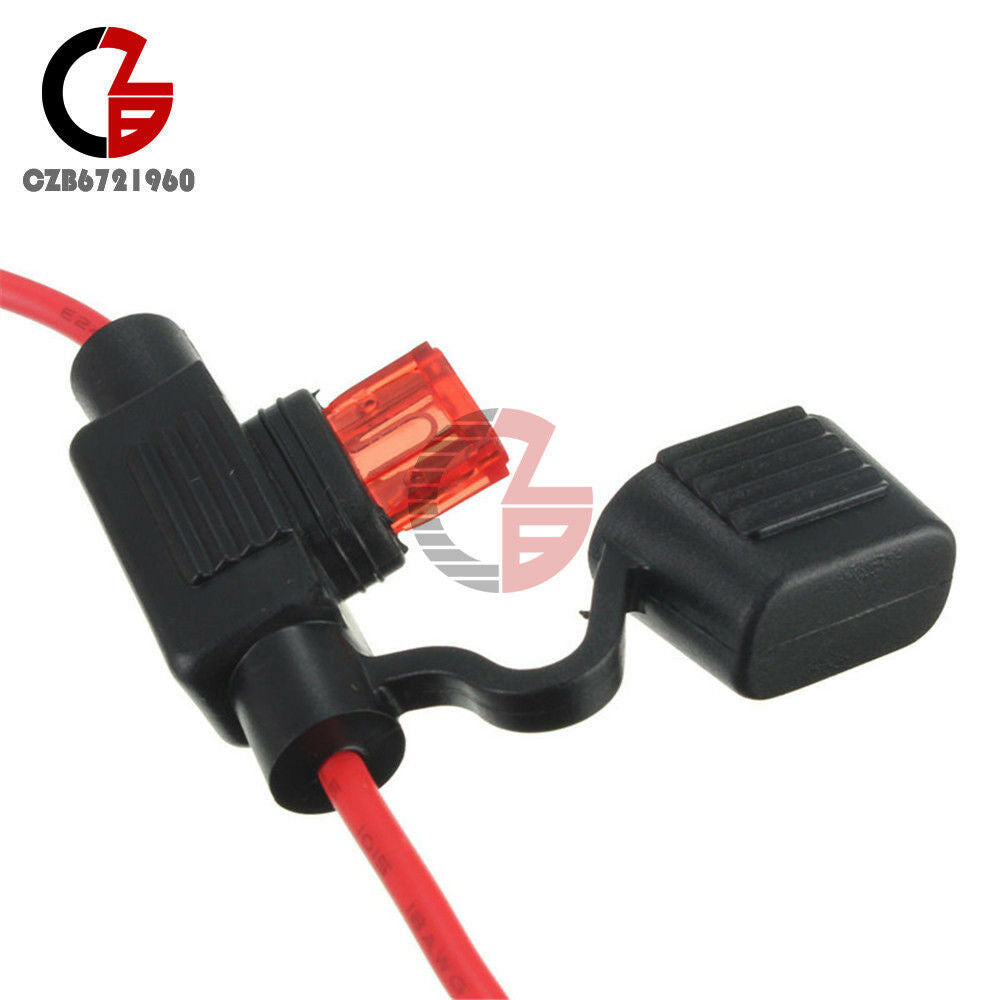 10A Fuse Waterproof Power Socket Mini Blade Fuse Type In Line Fuse Holders