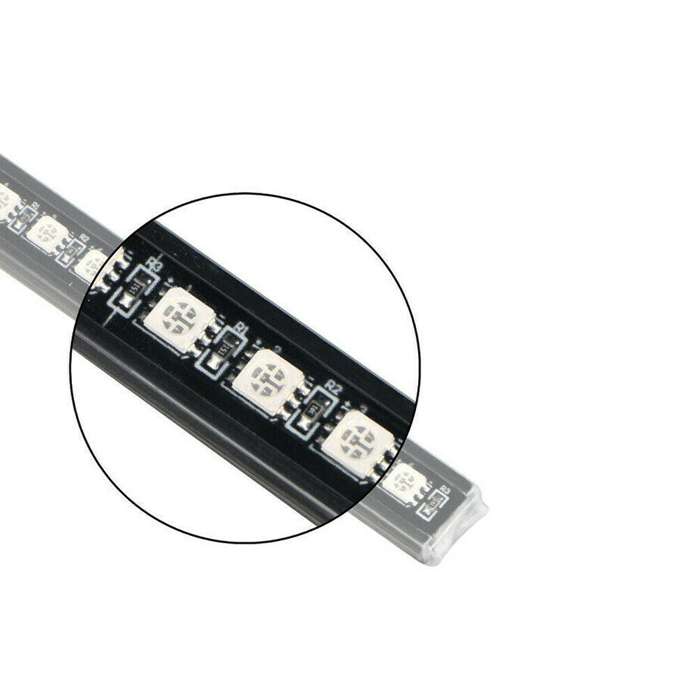 7 Color 48LED RGB Knight Rider Scanner Flash Car Strobe Lights Kit Strip 22Inch