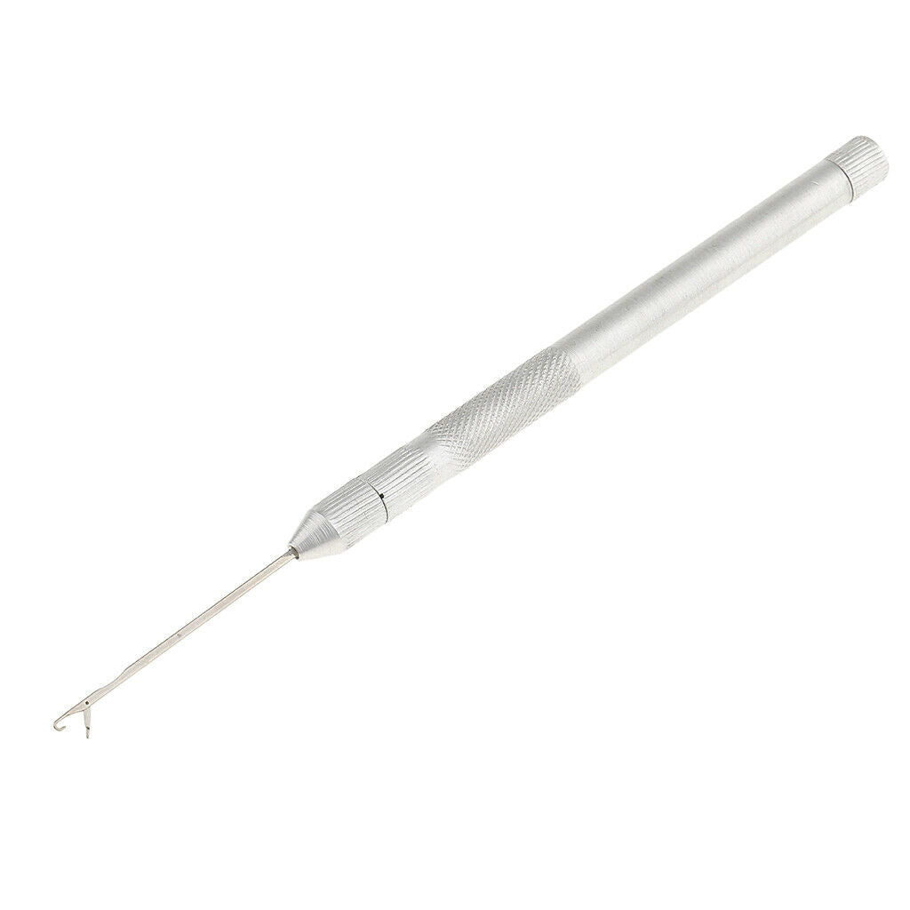 1 Set 2-in-1 Hook Pulling Needles Threader for Micro Beads Crafts Tools