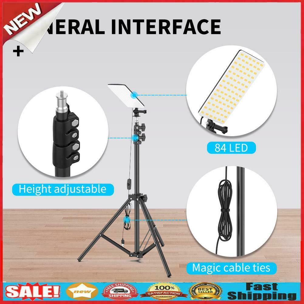 Portable Outdoor Tent Camping Light Tripod Bracket Stand Work Fishing Lamp @