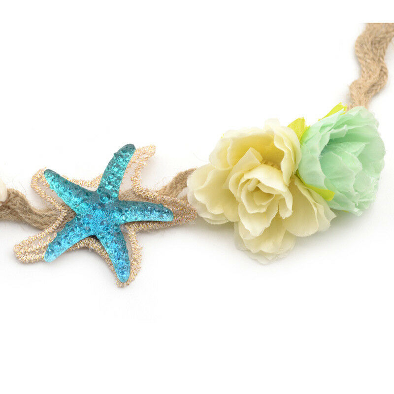 Starfish Nature Shell Headband Hair Crown Lace Cute Girl Jewelry DIY Gift 1 Pc