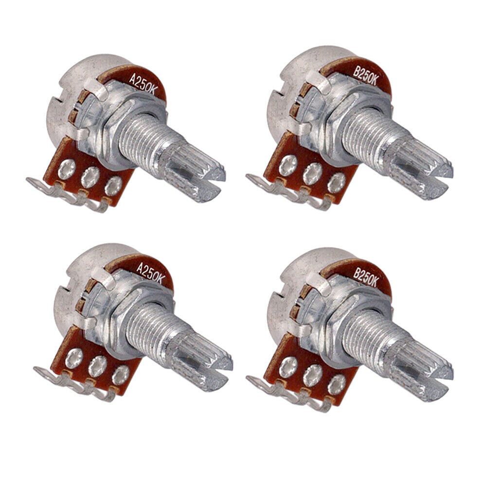 , Guitar Bass Long Split Shaft Potentiometer for Volume or Tone