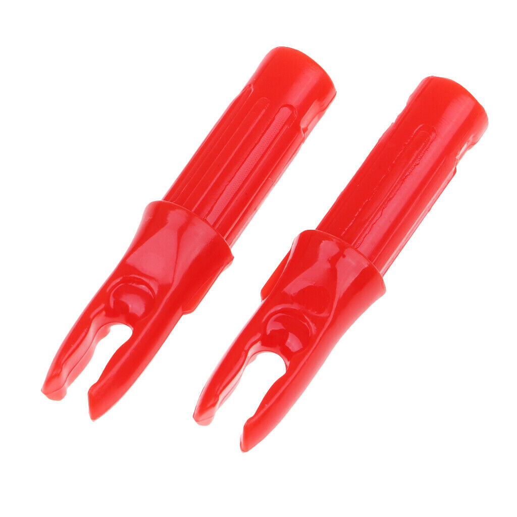 12 Arrow nock archery plastic nock 6.2mm for hunting bow red
