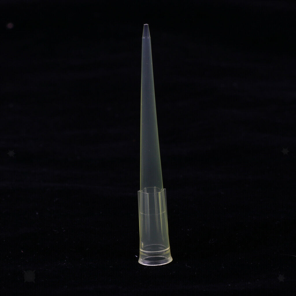 1000 Pieces / Clear Yellow Pipette Tip / 200ul / Transfer Pipettor Tips 50mm