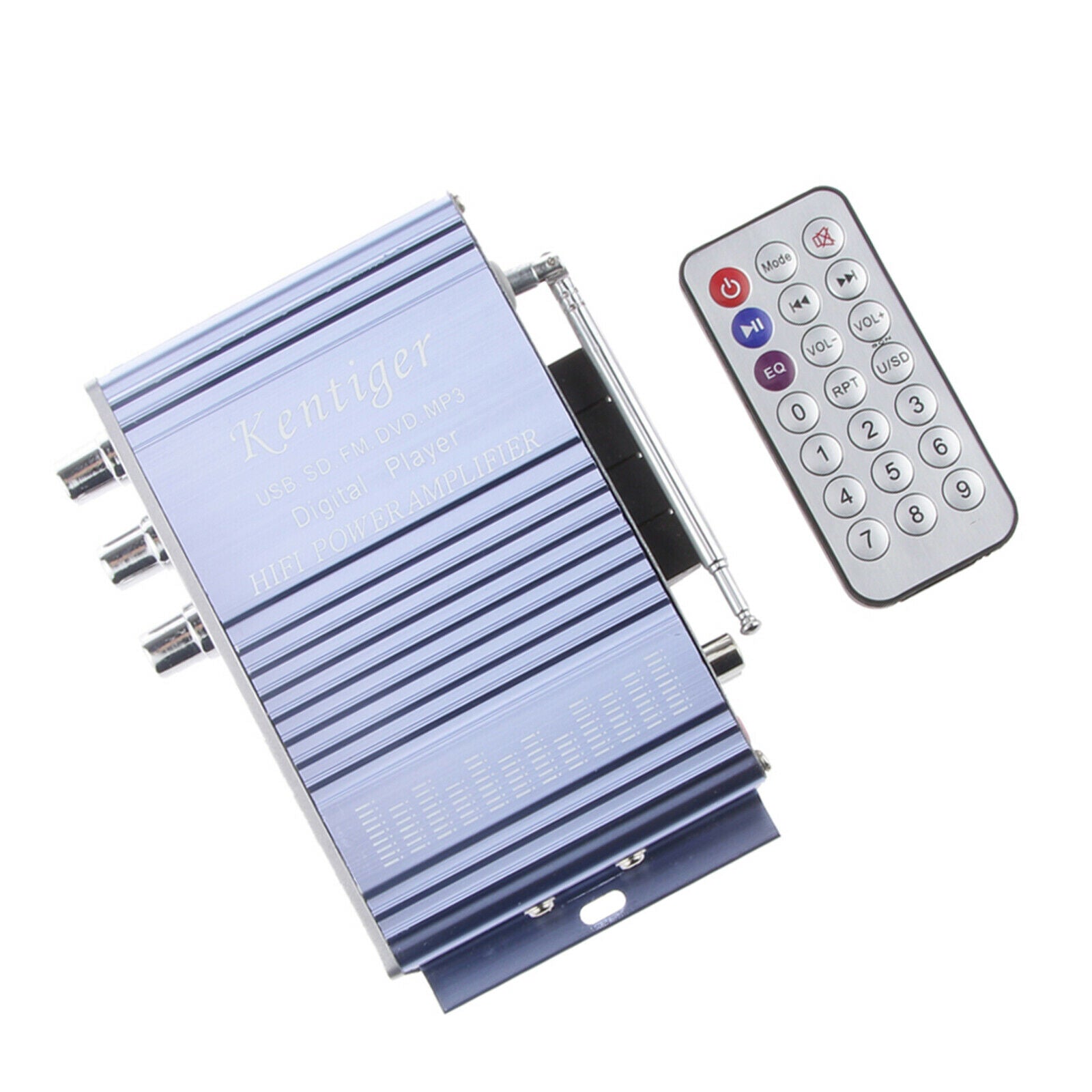 Car Hi-Fi Stereo Amplifier 200W 2CH Booster FM Radio SD Card MP3 USB