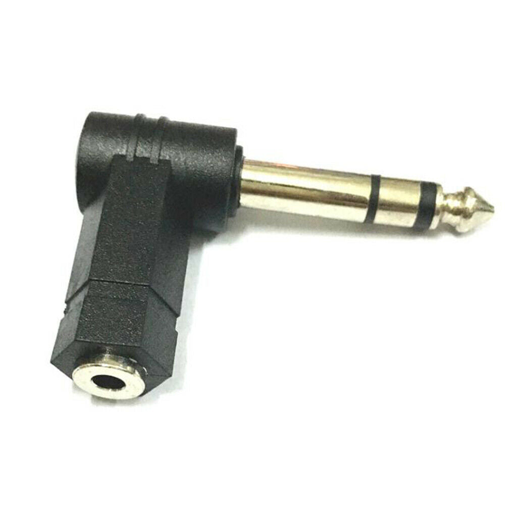 2x 6.35mm 1/4'' Male to 3.5mm 1/8'' Female Stereo Audio Adapter Connector