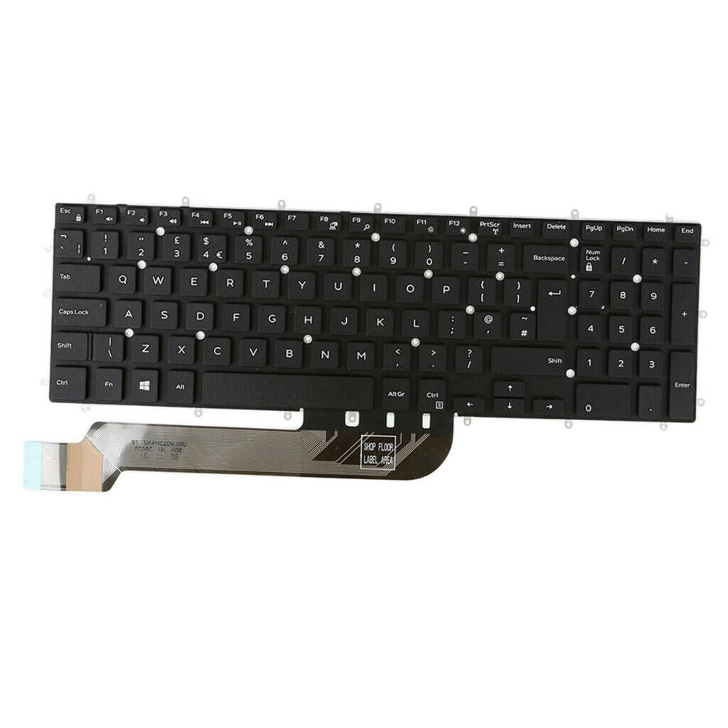 (1)Laptop Replacement UK Keyboard For Dell Inspiron 15-7566 7567 7577 7786