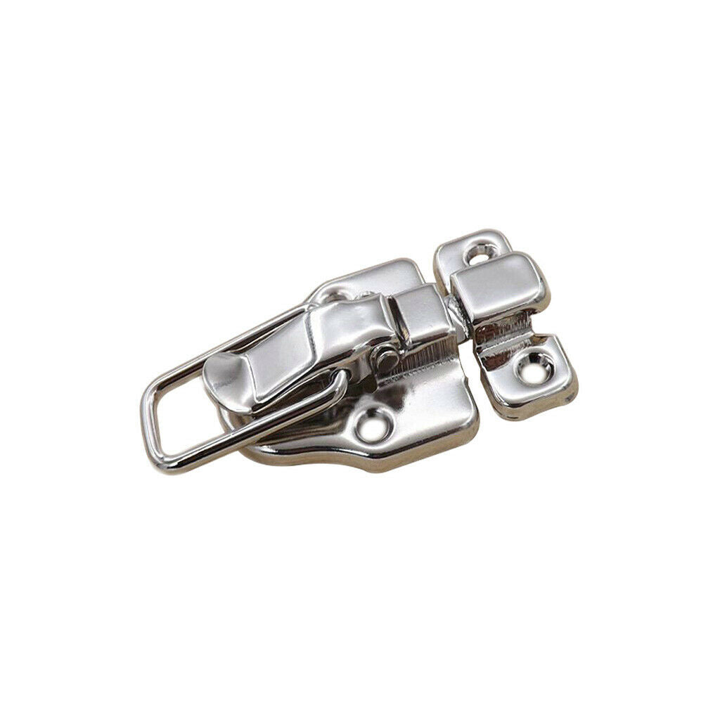 4PCS Wood Box Toolbox Cabinet Metal Spring Loaded Latches Catch Toggle Hasp