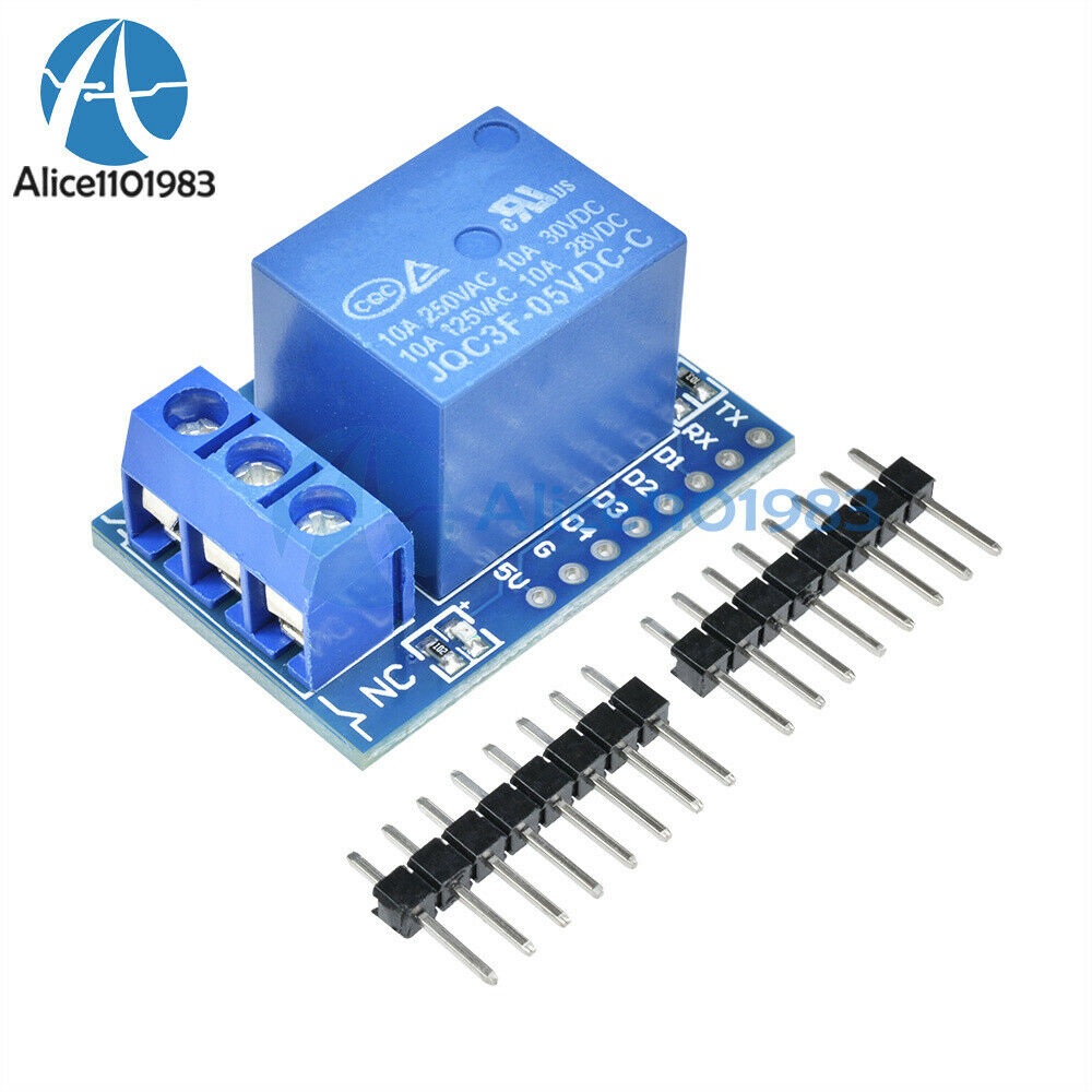 5V 1CH Relay Shield V2 Version 2 for WEMOS D1 mini ESP8266 WiFi Module Arduino