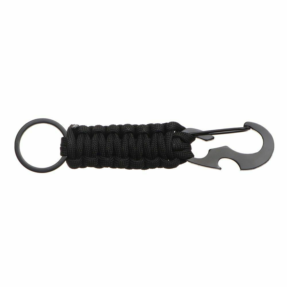 Knot Military Paracord Cord Keyring Rope Keychain Key Chain Ring Bottle Opener
