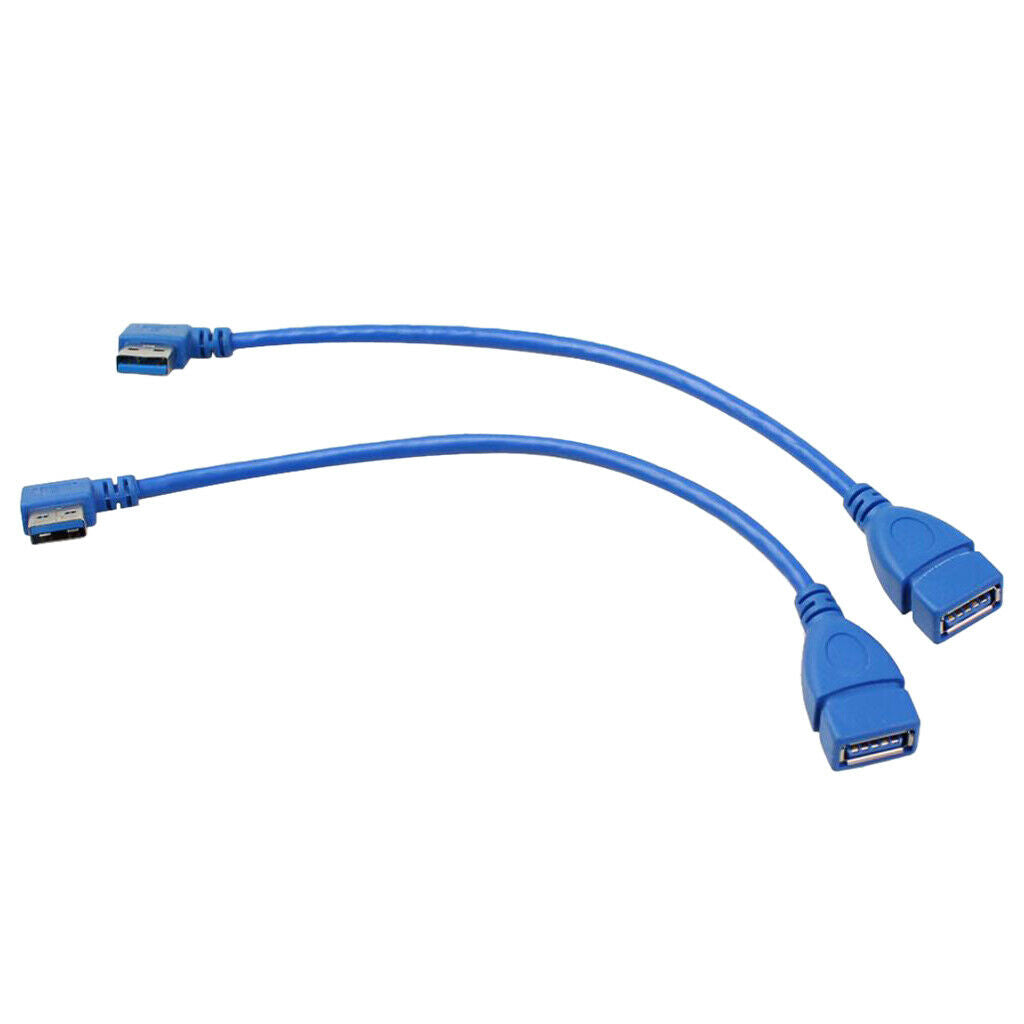 USB 3.0 Extension Cable Left & Right Angle 90 degree A Male to Female Cable