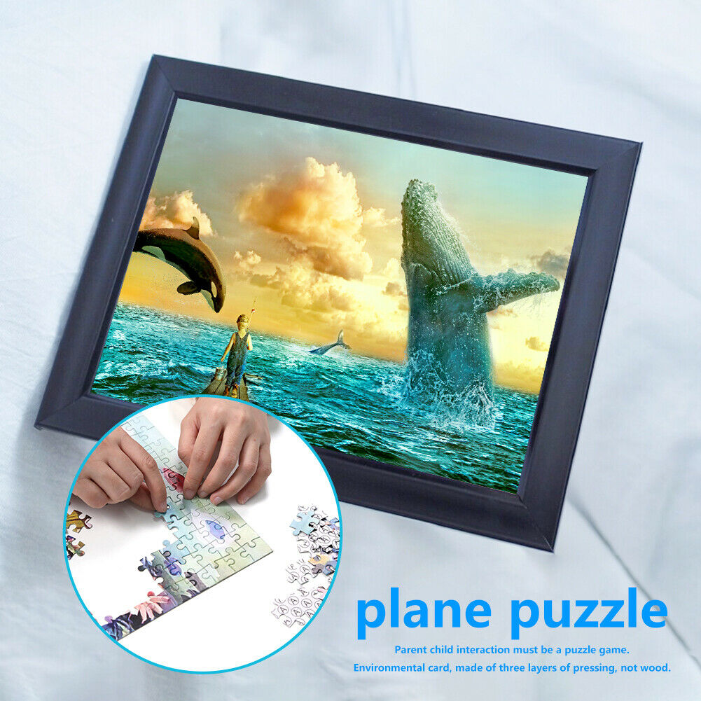 1000 Pieces Fun Cartoon Sea and Boy Paper Puzzles DIY Assembly Jigsaw Toys @