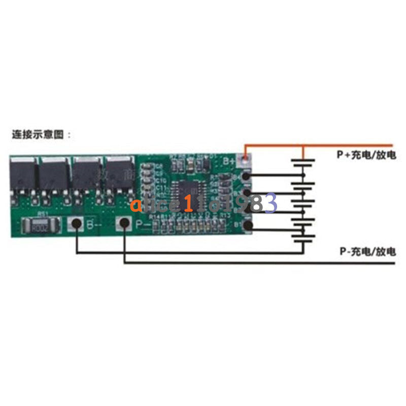 5S 18.5V 21V 10A Lithium Battery Protection PCB Board for 18650 Li-ion Battery