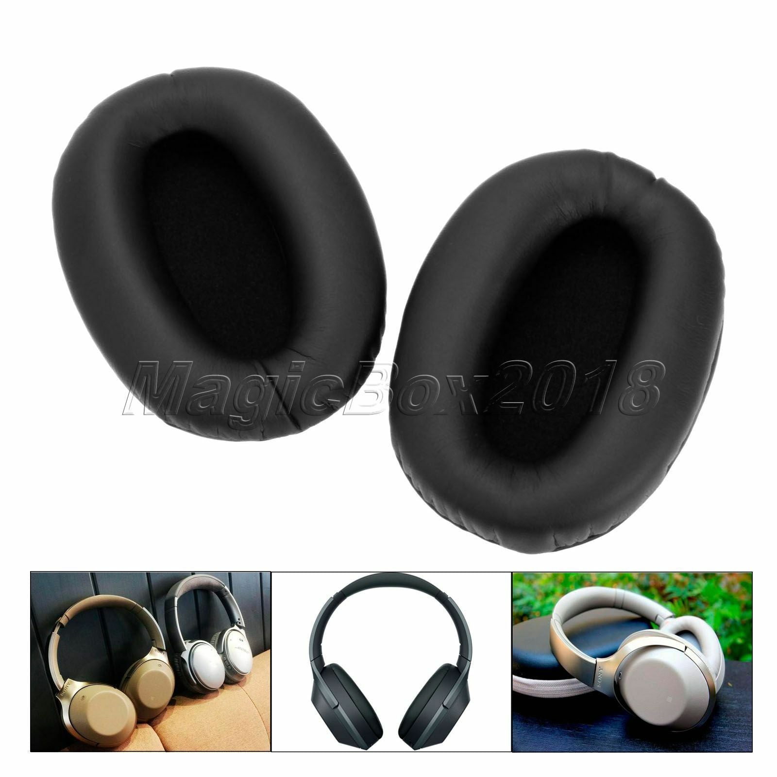 Soft Ear Pads Cushions Replacement fit for Sony MDR-1000X WH-1000XM2 Headphones