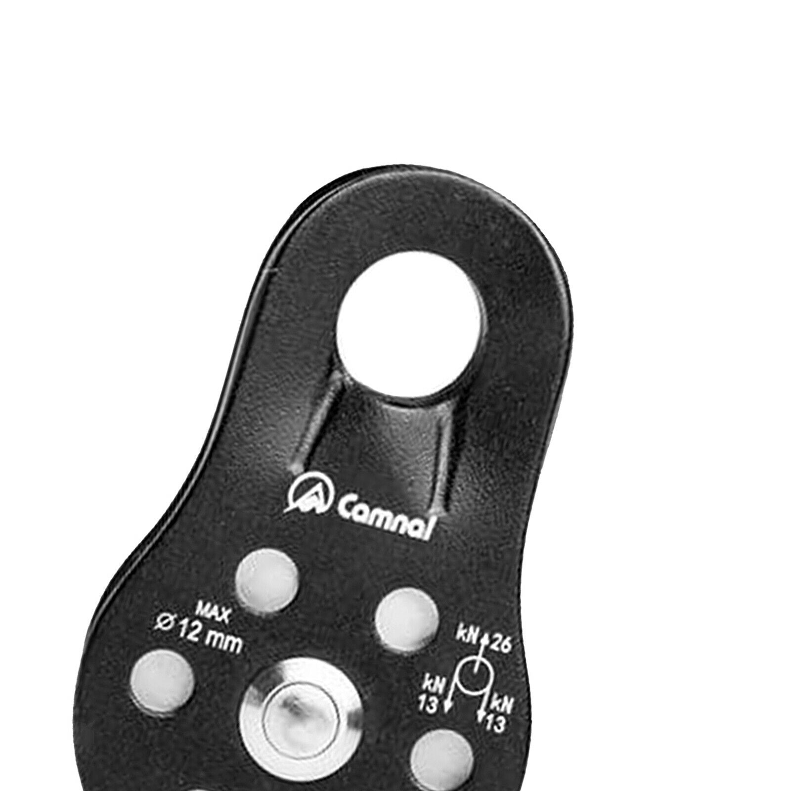 Arborist Rock Climbing Tree Caving 8-12mm Rope Grab Protect Belay Pulley Black