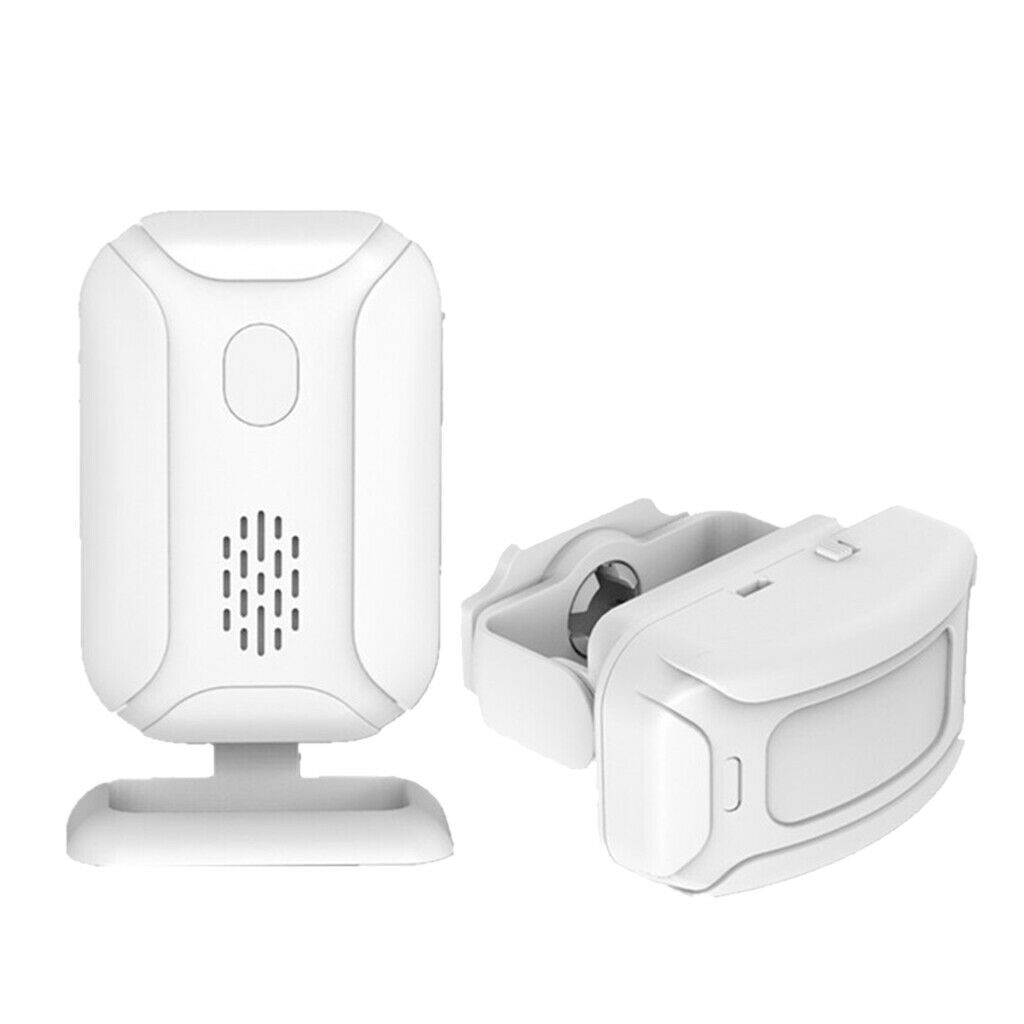 2-in-1 Welcome Chime Doorbell Wireless Monitor Sensor Detector Entry Alarm