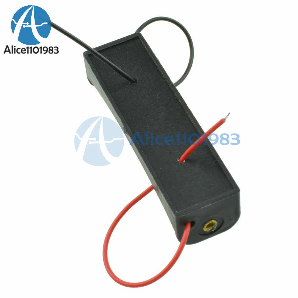 Lot 10PCS AA Battery Holder Storage Box Case with Lead 1.5V for DIY Experiment