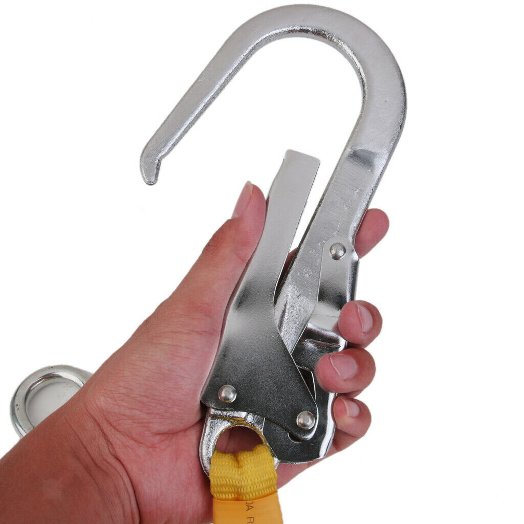 Climbing Rope Suspender Belt with Carabiner Buckle Mountaineering Outdoor Safety