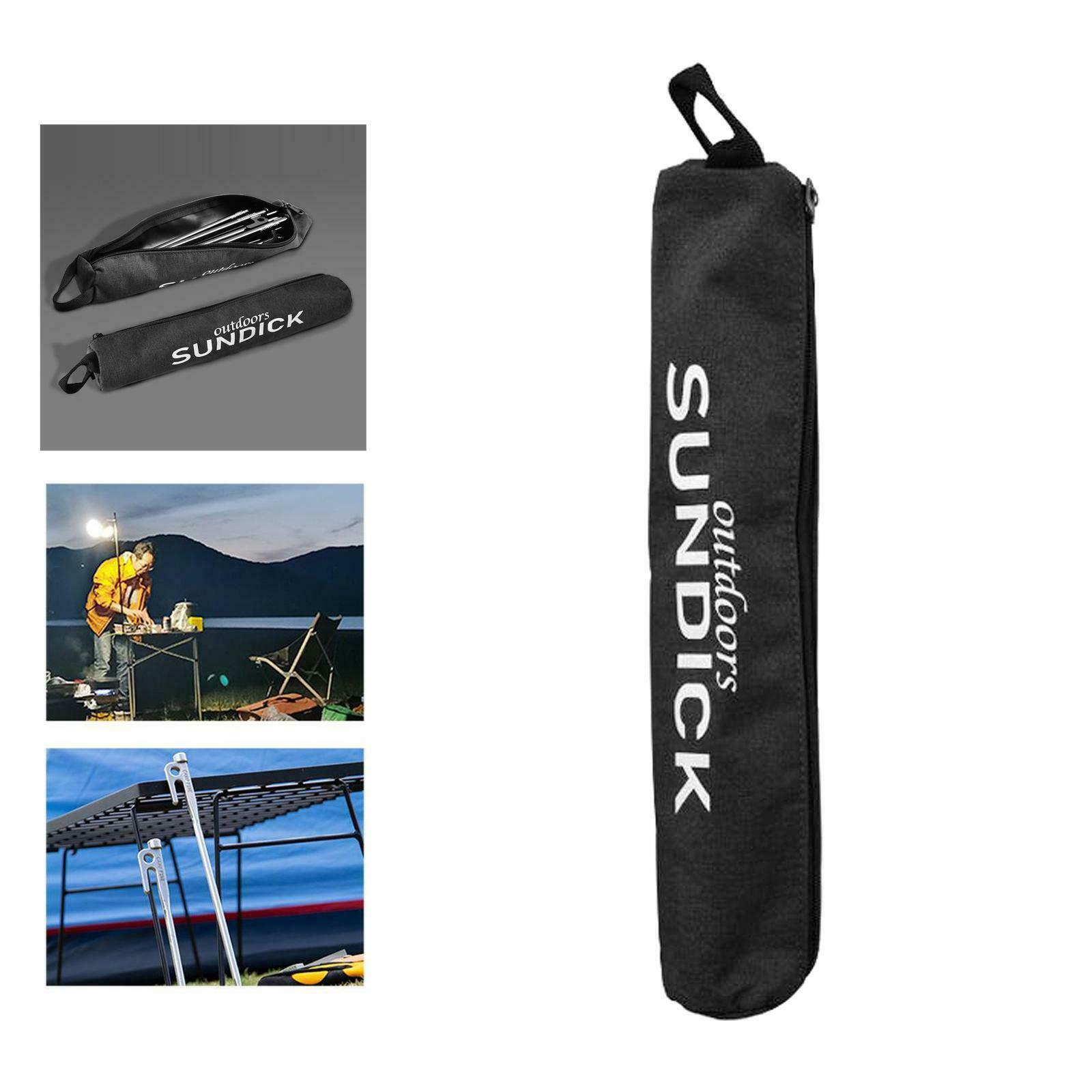 Portable Tent Stake Peg Trekking Poles Holder Storage Bag Camping Accessory