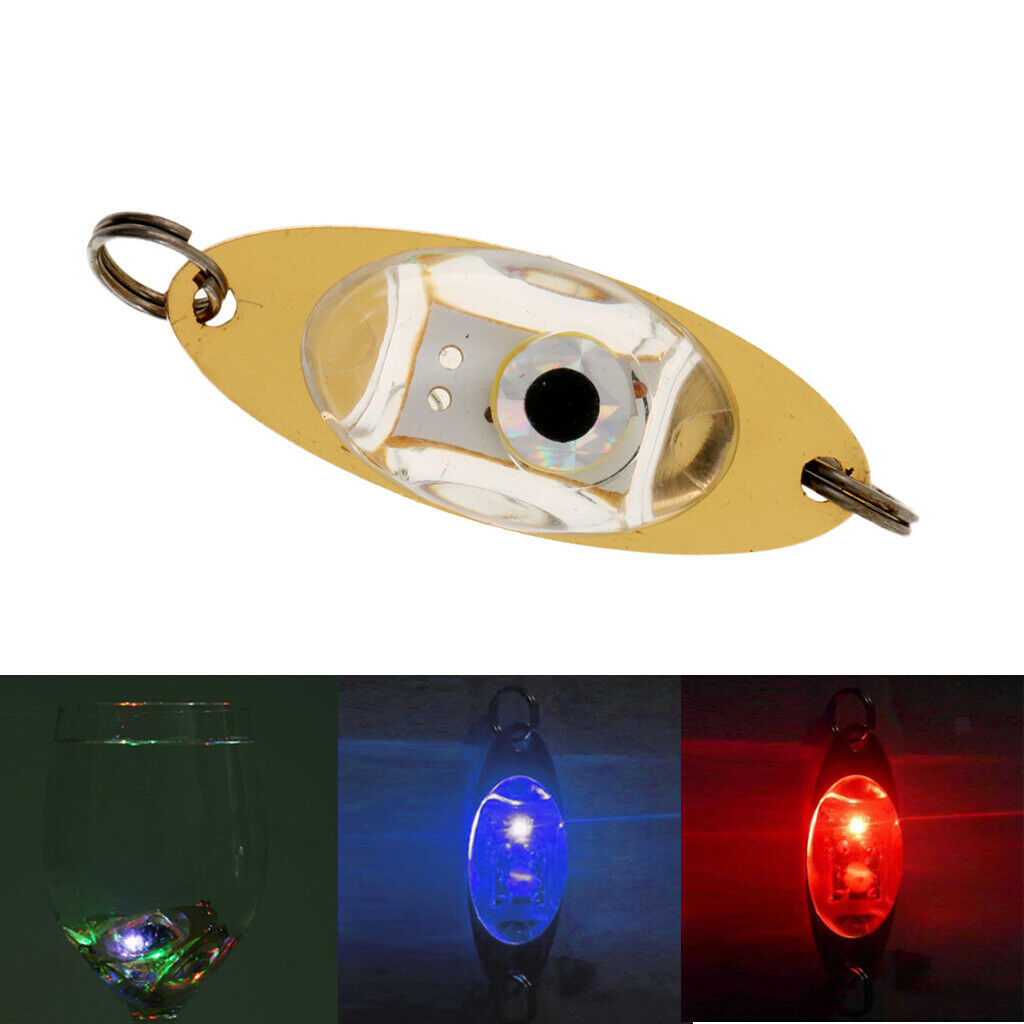 5 Colors Led Deep Drop Underwater Diamond Fishing Flashing Light Blue
