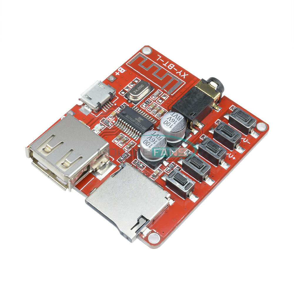Micro USB 3.7-5V Audio Decoder Bluetooth 4.1 MP3 Player Board TF SD Card Module