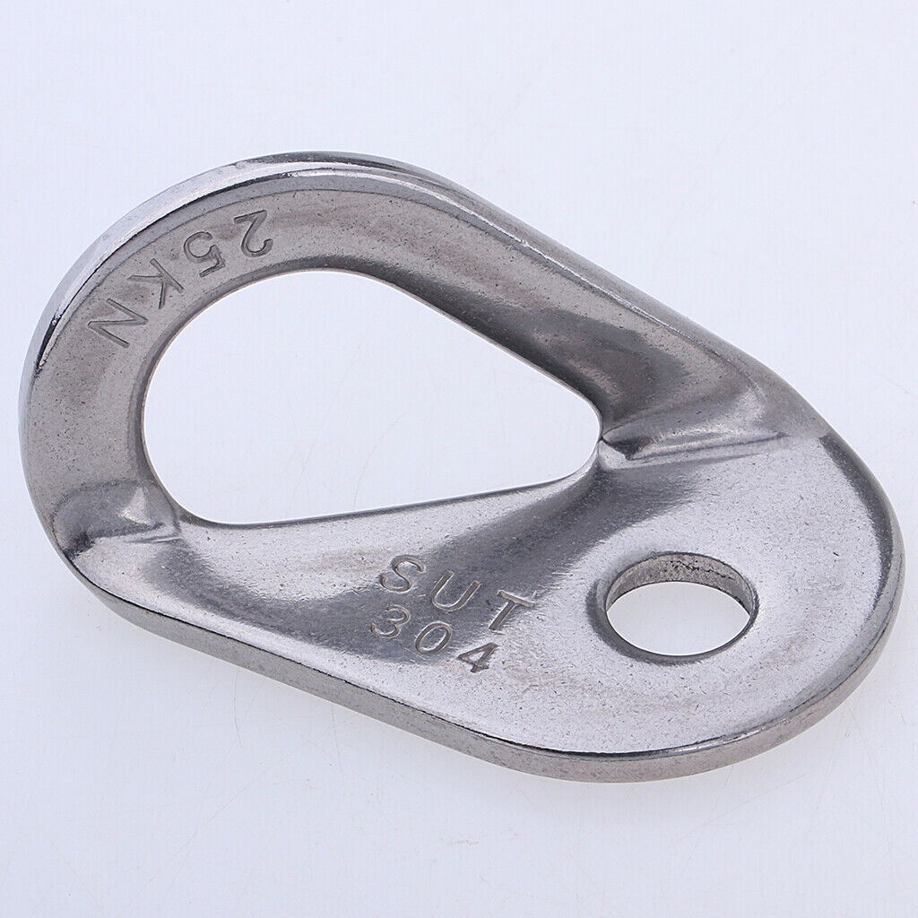 25KN Heavy Duty Rock Climbing Bolt Hanger Stainless Steel Anchor Carabiner