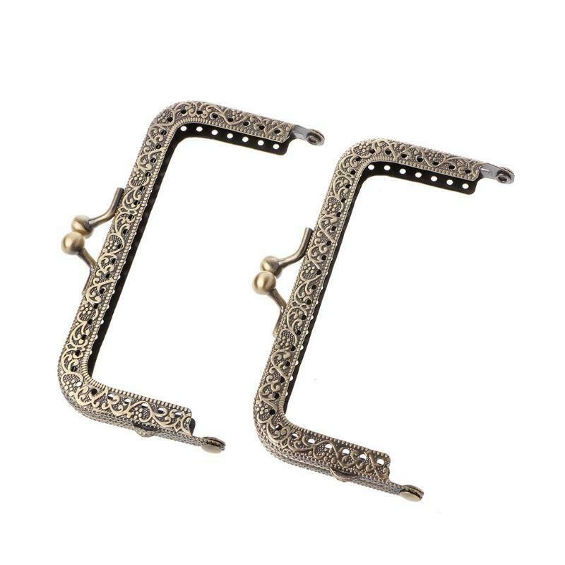 1Pc DIY Purse Handbag Coins Bags Metal Kiss Clasp Lock Frame DIY Craft 10.5cm