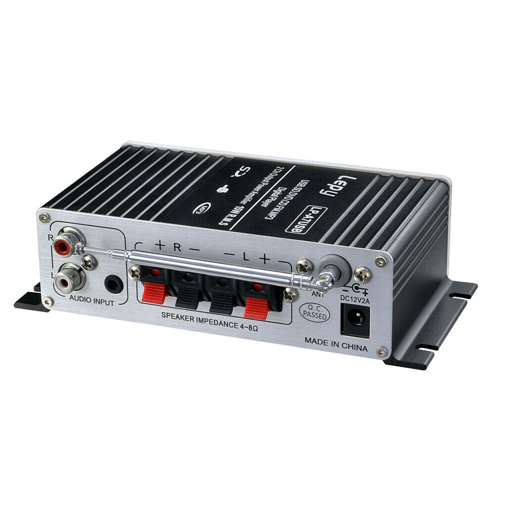 12V   Car   Wireless   Bluetooth   HiFi   MP3   Audio   Amplifier   FM   USB