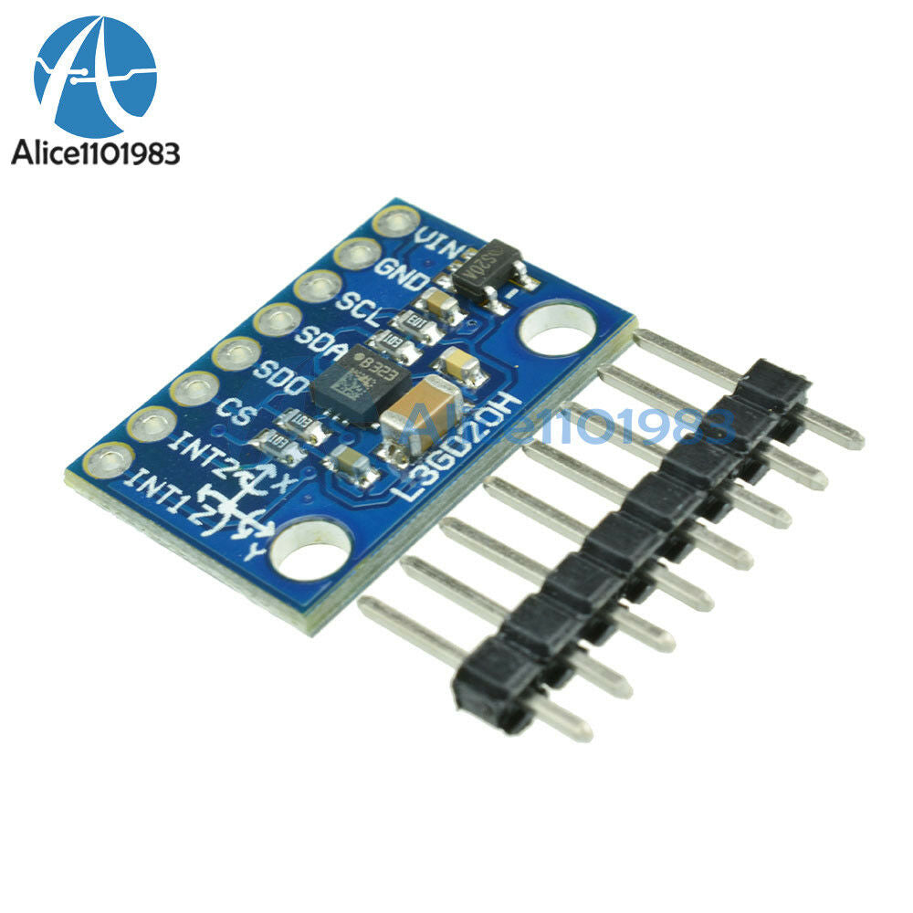 L3GD20H 3-Axis Gyro Carrier SPI & I2C up to ±20 with Voltage Regulator
