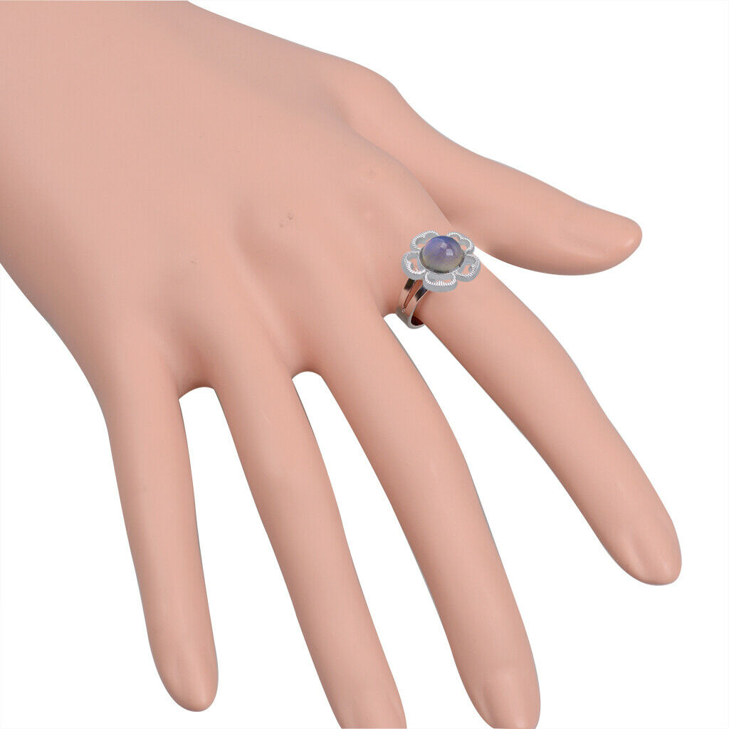 Classic Multi Color Change Ring Crystal Stone Emotion Feeling Mood Ring